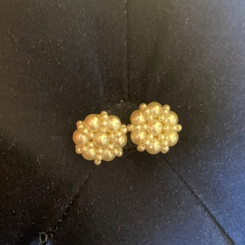 Faux pearl earrings